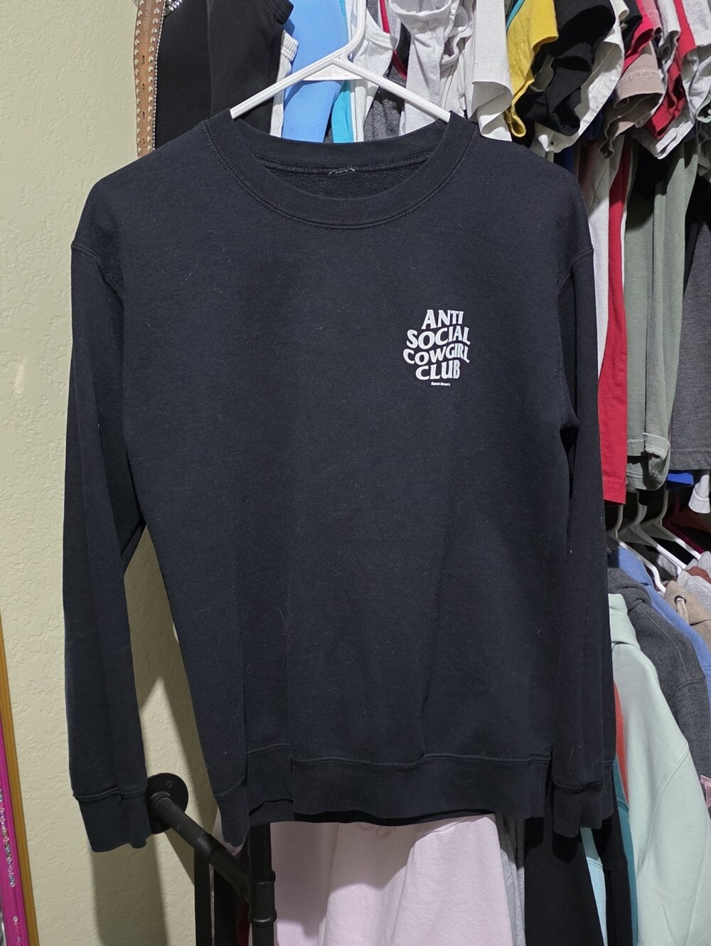 Ranch Dress'n Sweatshirt Small Anti Social Cowgirl Club